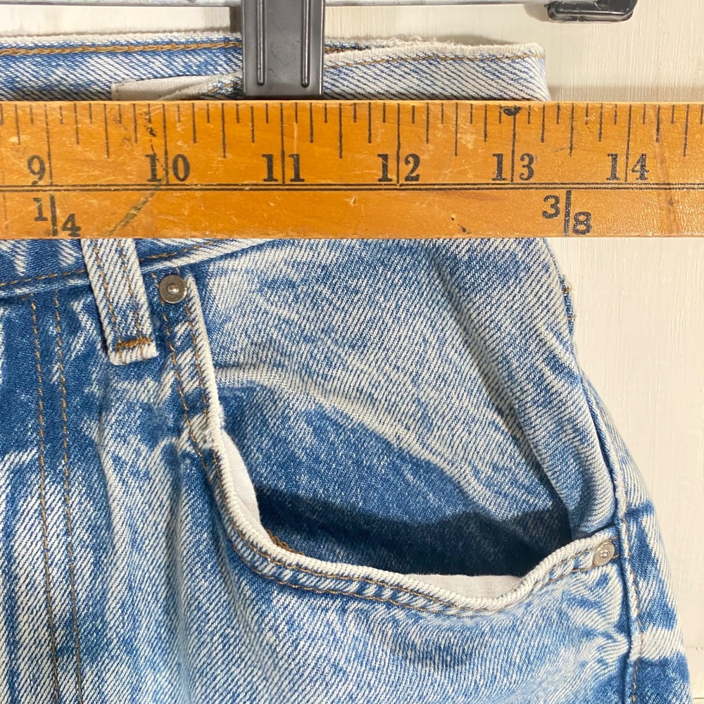Cotton On 90s Distressed Acid Wash Loose Straight Leg Jeans Size 4 Grunge Y2K - Picture 4 of 6